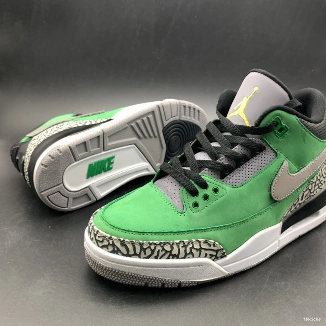 Cheap TBK Retro PE Air Jordan shoes Oregon AJ3 Tinker 3 867493 Ducks 0812